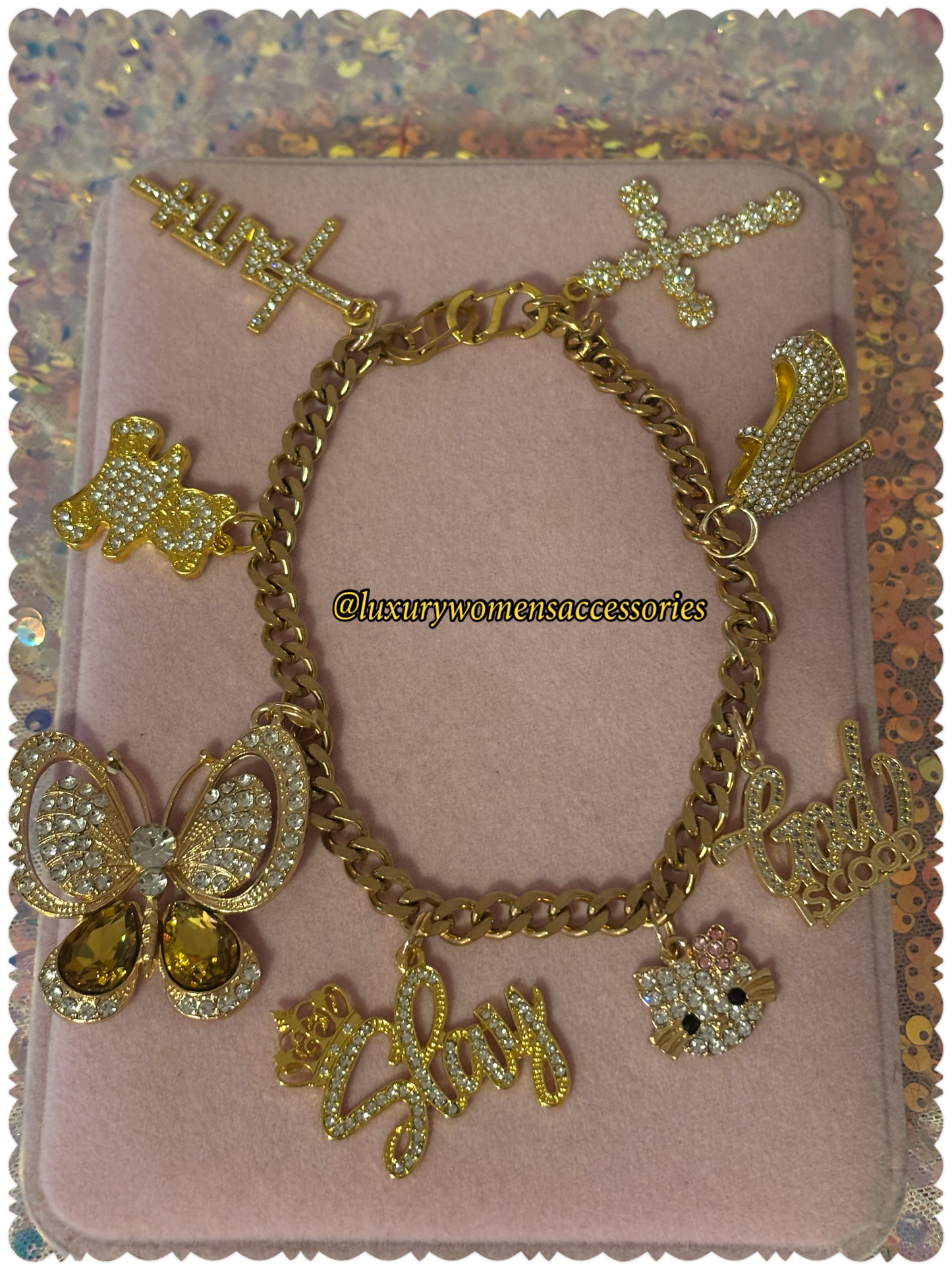 Luxurious Chain Link Anklet(Silver&Gold)(Made To Order)