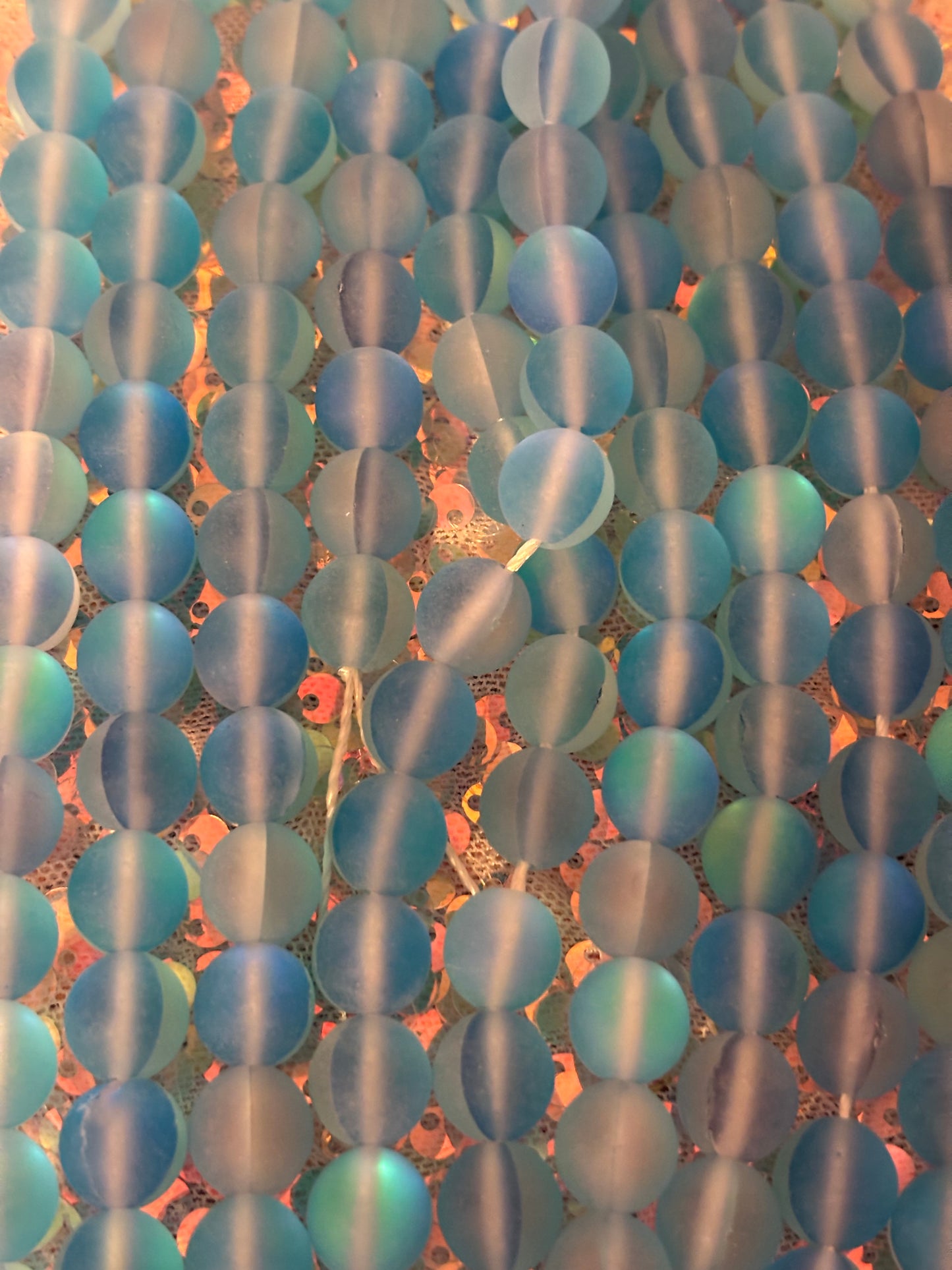 Sparkle Blue Beads(1Strand)