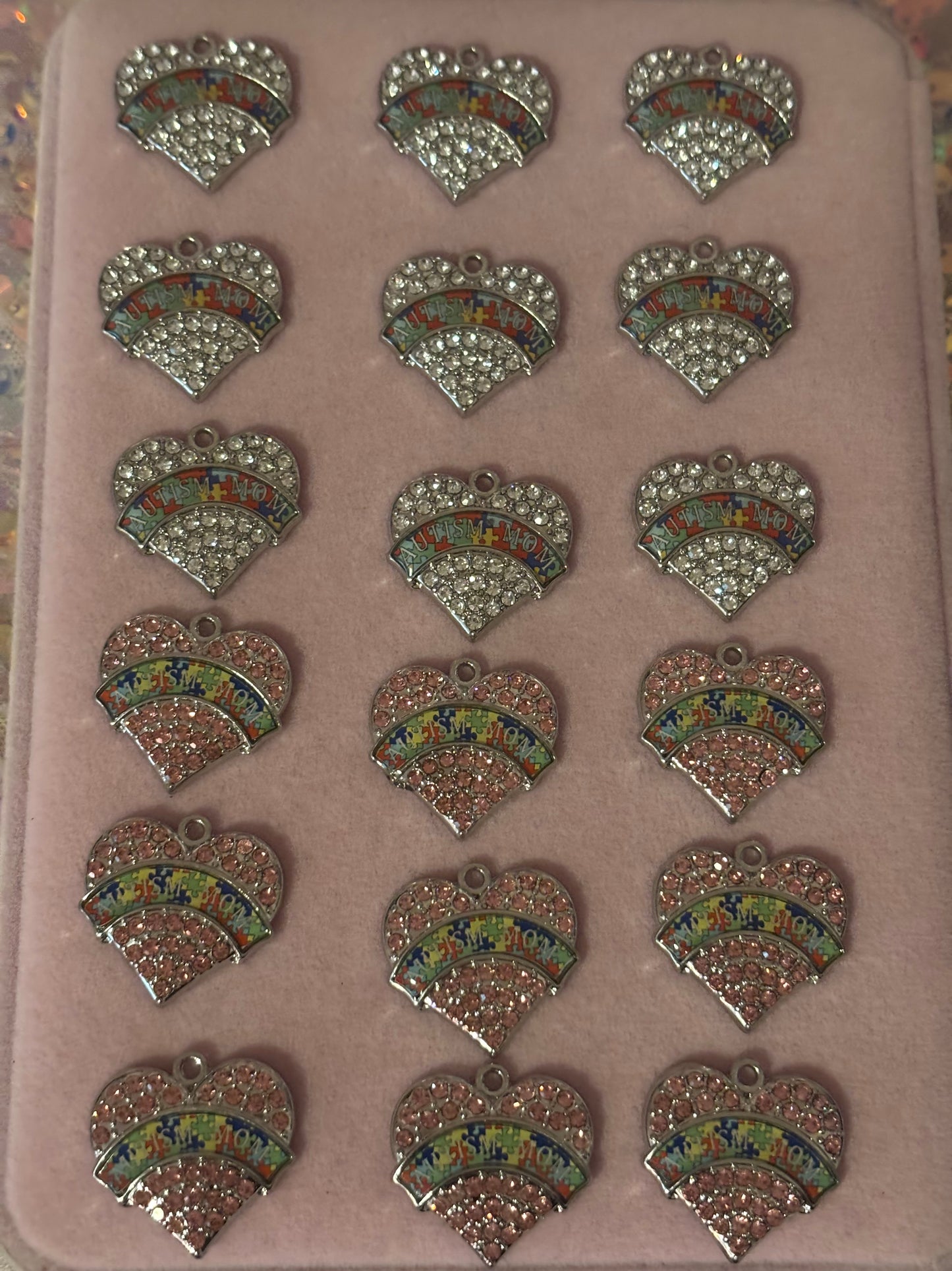 Bling “Autism Mom” Charms(1pc.)