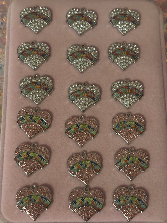 Bling “Autism Mom” Charms(1pc.)