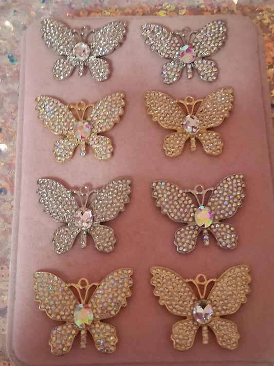New "Bling" Butterfly Charms(1pc.)