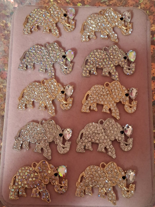 New "Bling" Elephant Charms(1pc.)