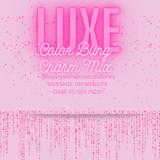 "Luxurious" Color Bling Charm Mix(set of 10)