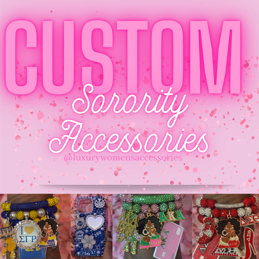“Custom” Sorority Beaded Jewelry(Made To Order)
