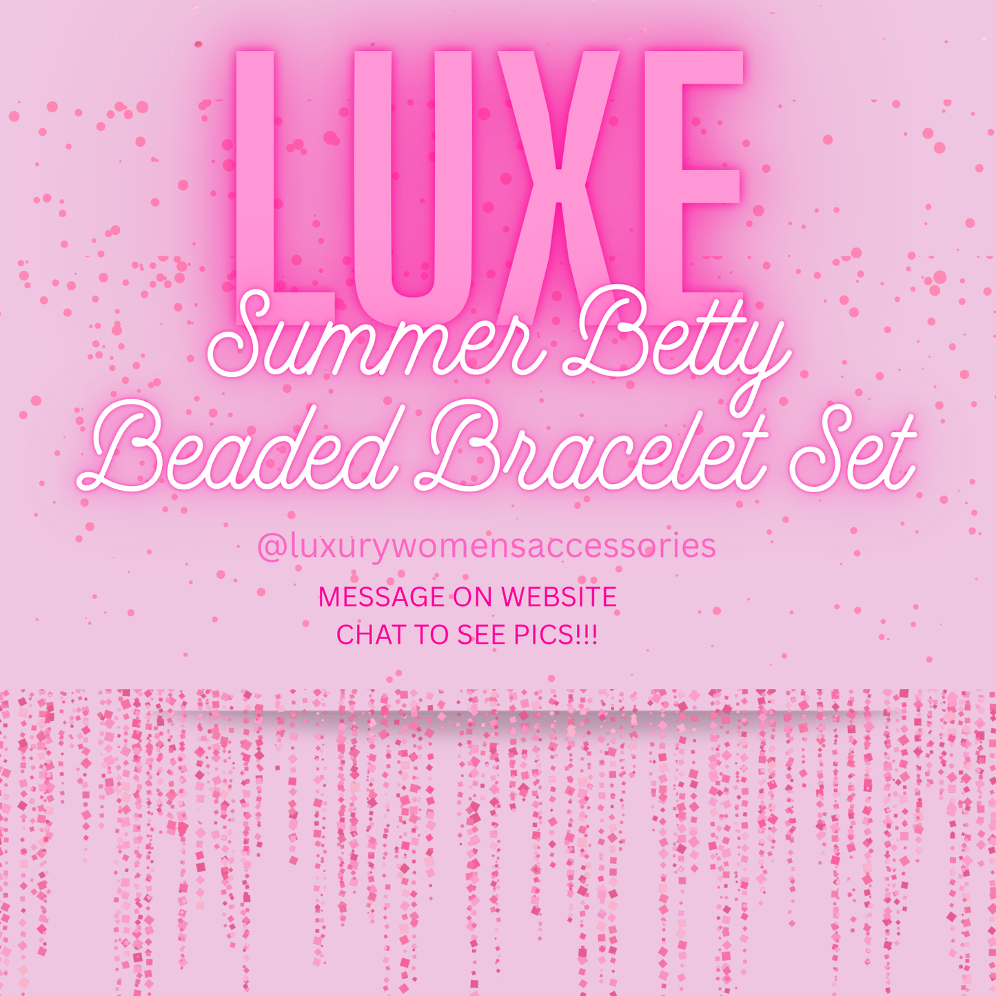 "Luxe" "Summer Betty" Beaded Bracelet Set(set of 3)