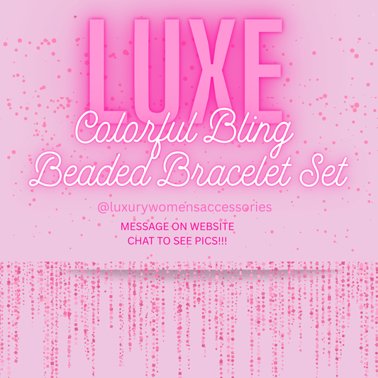 "Colorful Bling" Beaded Bracelet Set(set of 3)