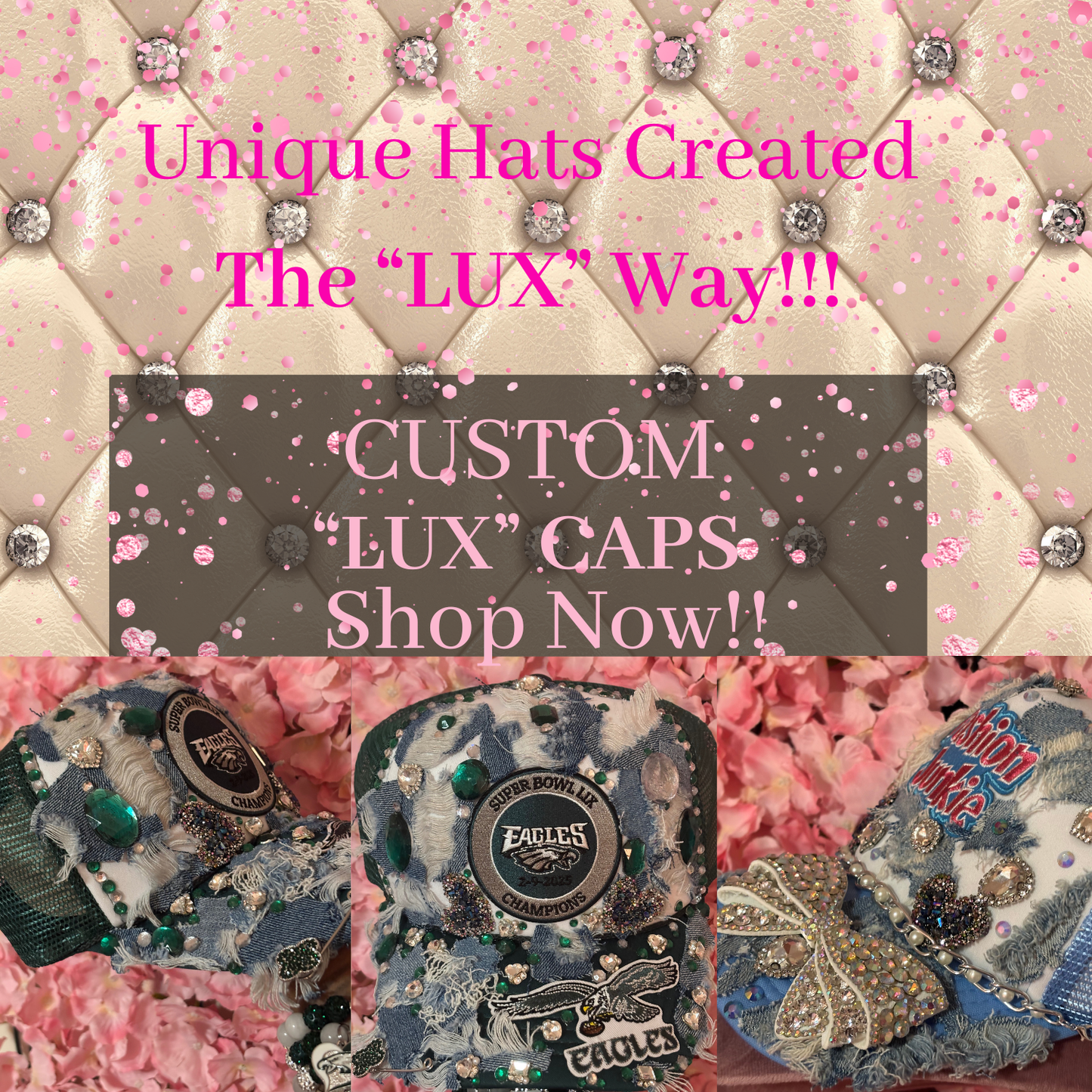 Custom “Lux” Cap(Made To Order)