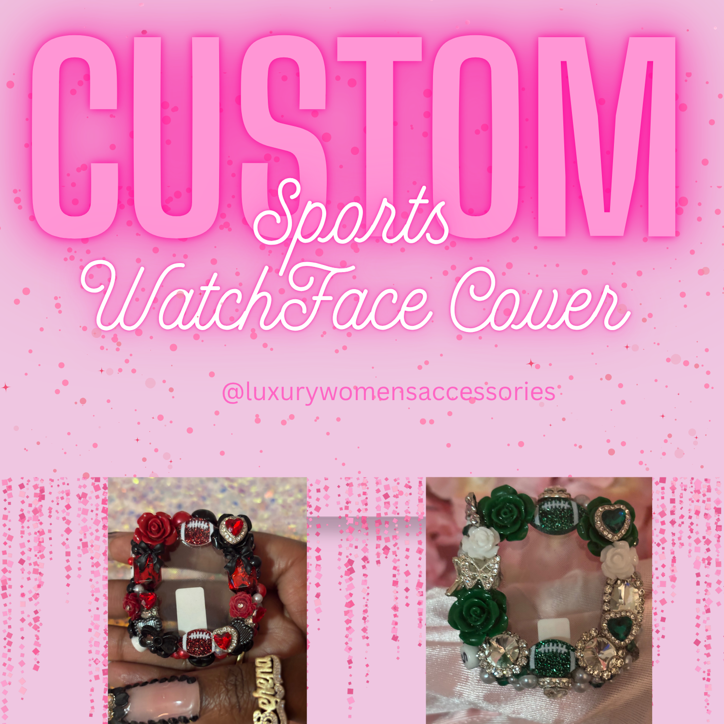 "Custom" Sports Theme WatchFace Cover(Made To Order)