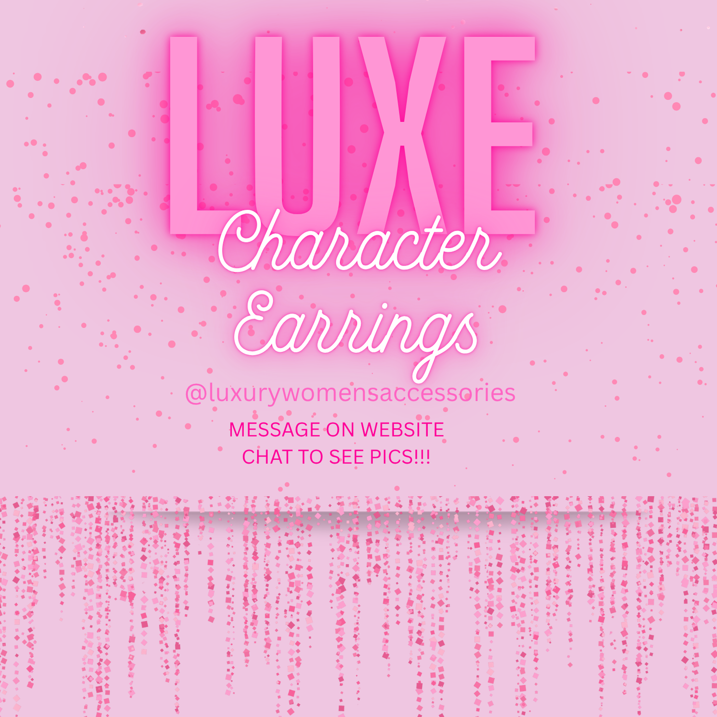 Gold "Character" Hoop Earrings(Ready To Ship)