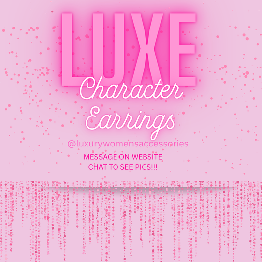 Gold "Character" Hoop Earrings(Ready To Ship)