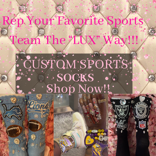 “Custom” Sports Theme Socks(Made To Order)