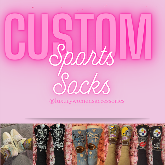 “Custom” Sports Theme Socks(Made To Order)