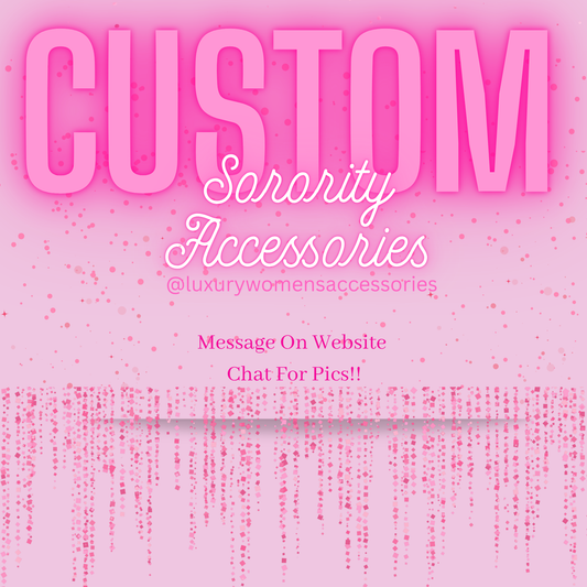 “Custom” Sorority Beaded Jewelry(Made To Order)