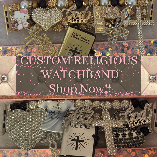 Custom Religious Beaded Watchband(Made To Order)