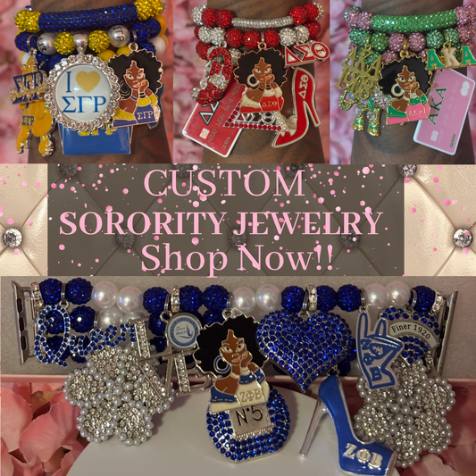 “Custom” Sorority Beaded Jewelry(Made To Order)