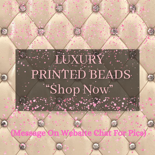 “Luxury” Printed Beads(50ct.)