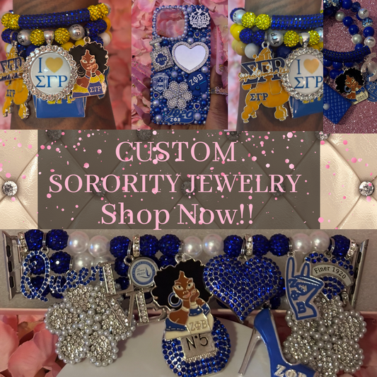 “Custom” Sorority Beaded Jewelry(Made To Order)