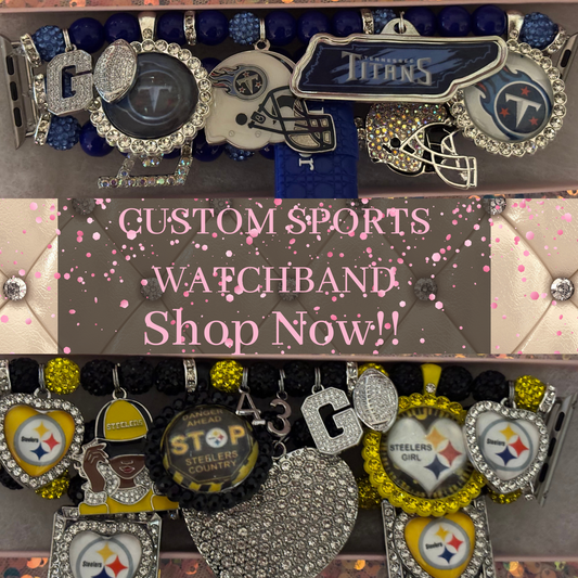 “Custom” Sports Watchband(Made To Order)