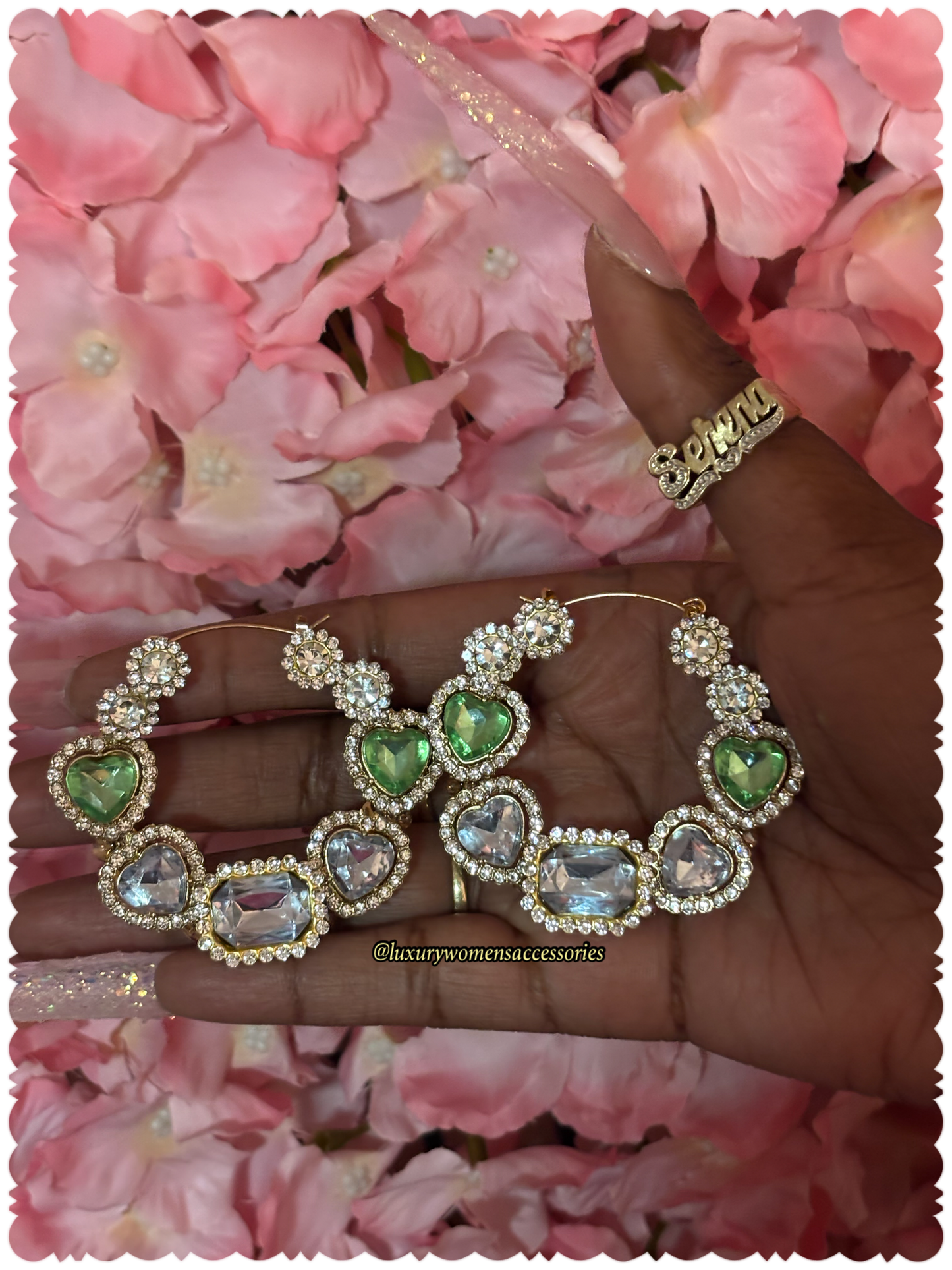 "Custom" Junk Hoop Earrings(Made To Order)