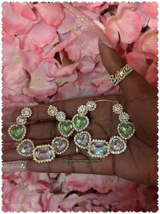 "Custom" Junk Hoop Earrings(Made To Order)