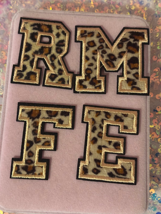 Leopard Letter Patches(1pc.)