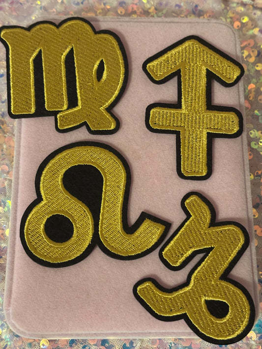Gold Zodiac Patches(1pc.)