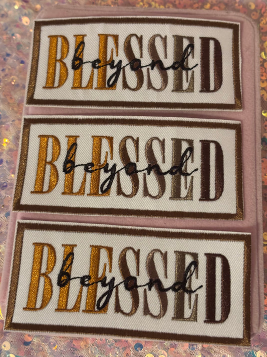 Brown “Blessed” Patches(1pc.)
