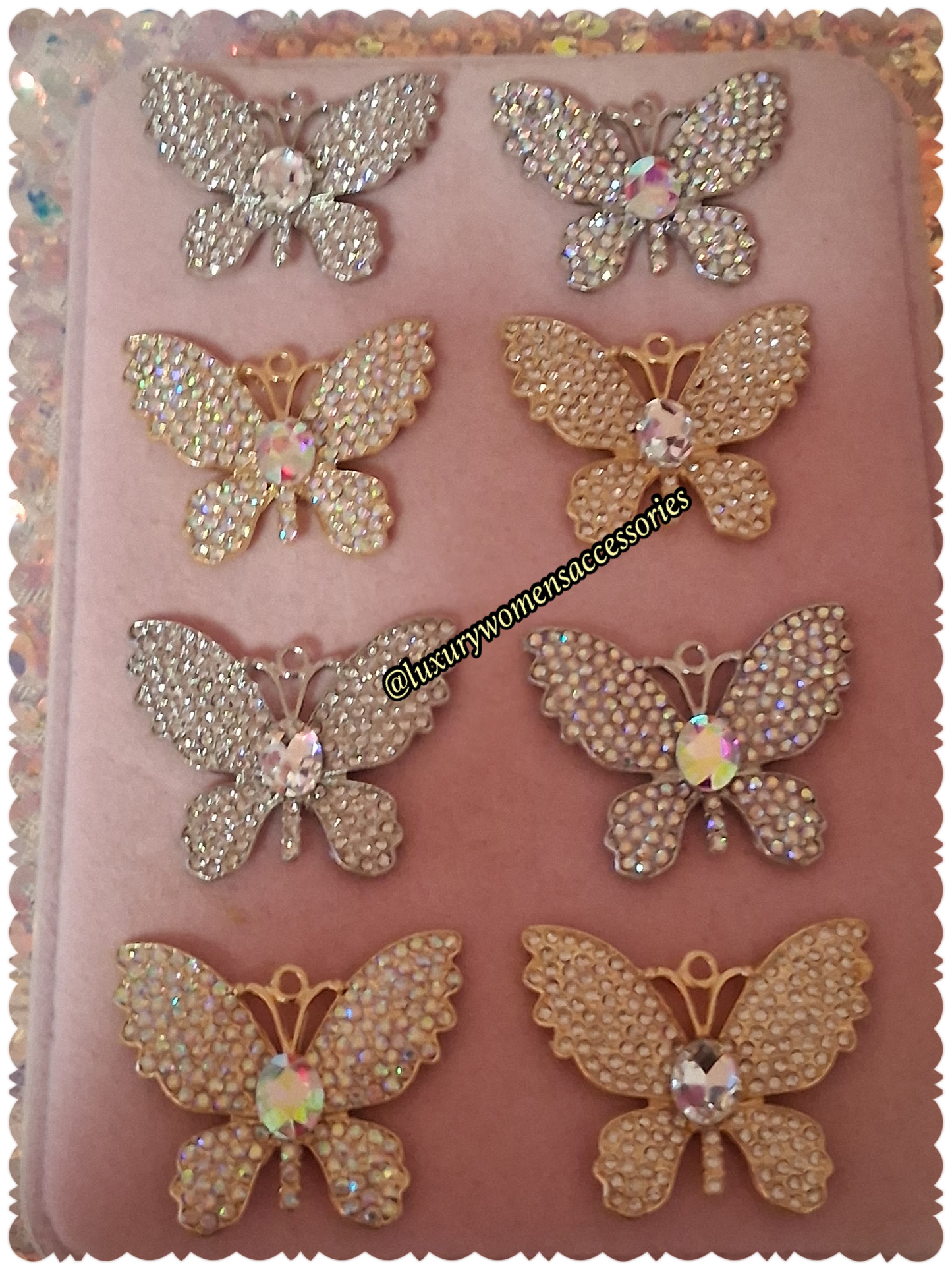 "Bling" Flower Charms(1pc.)