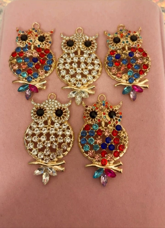 Bling Owl Charms(1pc.)
