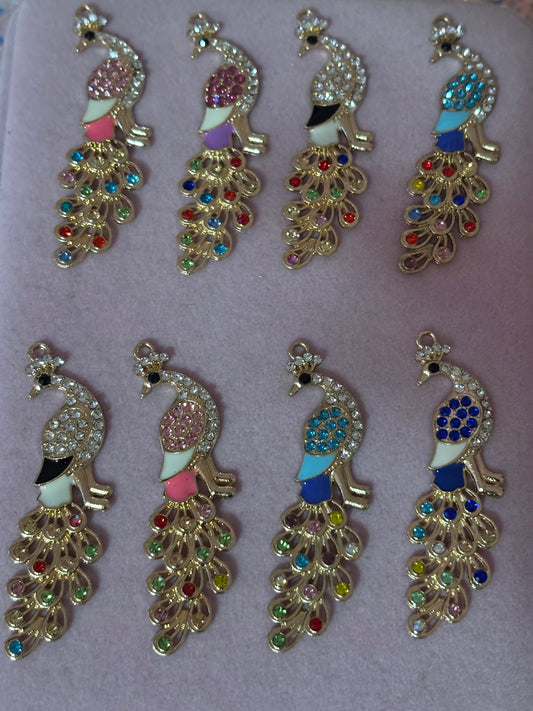 New "Bling" Color Bird Charms(1pc.)