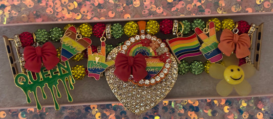 Custom “Pride” Beaded Watchband(Made To Order)
