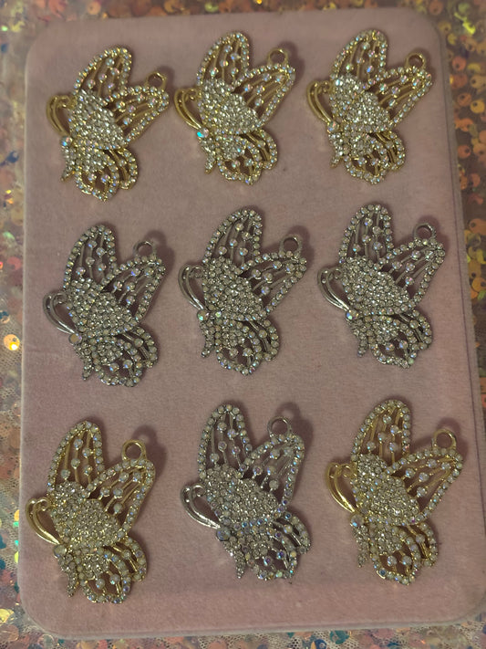New “Bling” Butterfly Charms(1pc.)