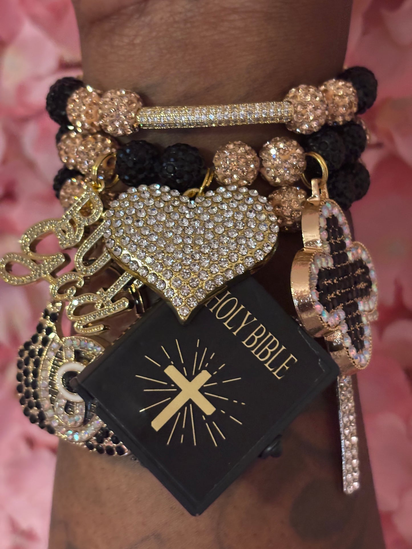 “Custom” Religious Beaded Bracelet Set(set of 3)(Made To Order)