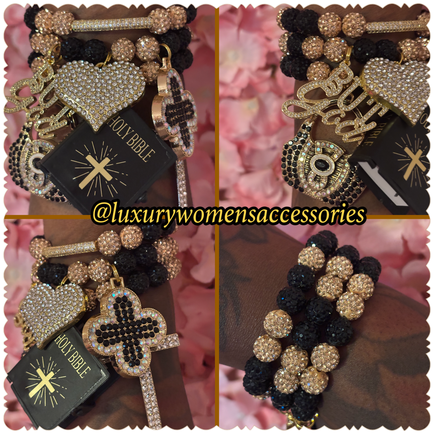 “Custom” Religious Beaded Bracelet Set(set of 3)(Made To Order)