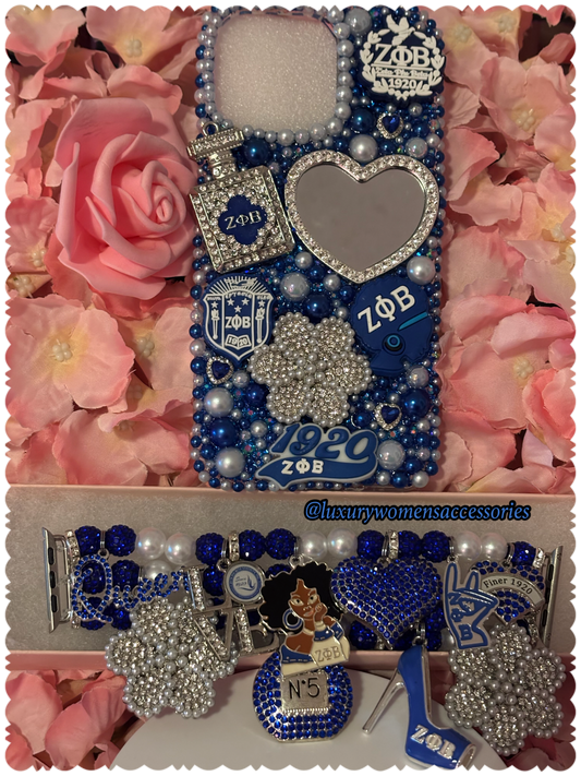 Custom “Sorority” Watchband Phone Case(Made To Order)