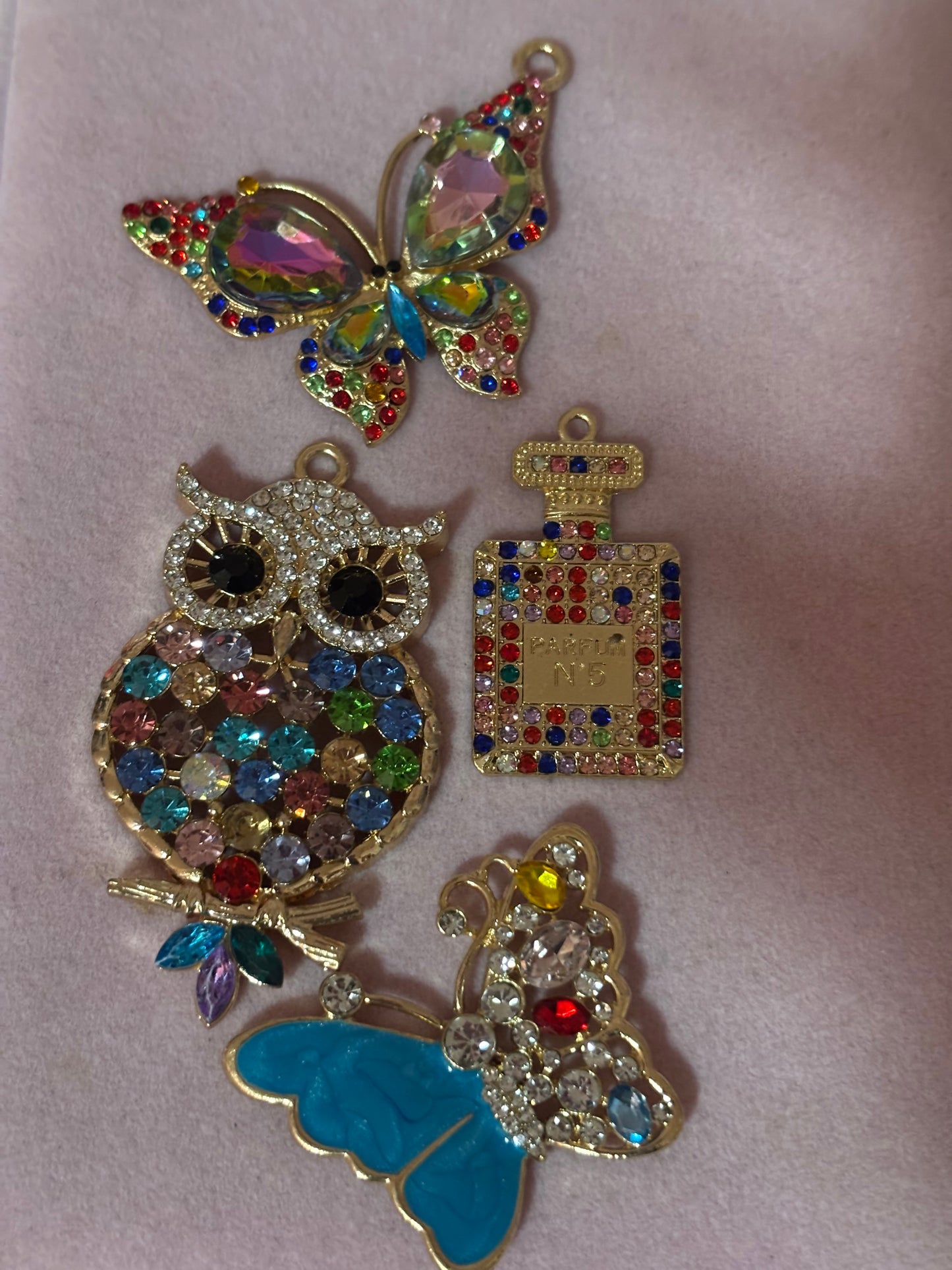 Bling Colorful Charm Set(set of 4)