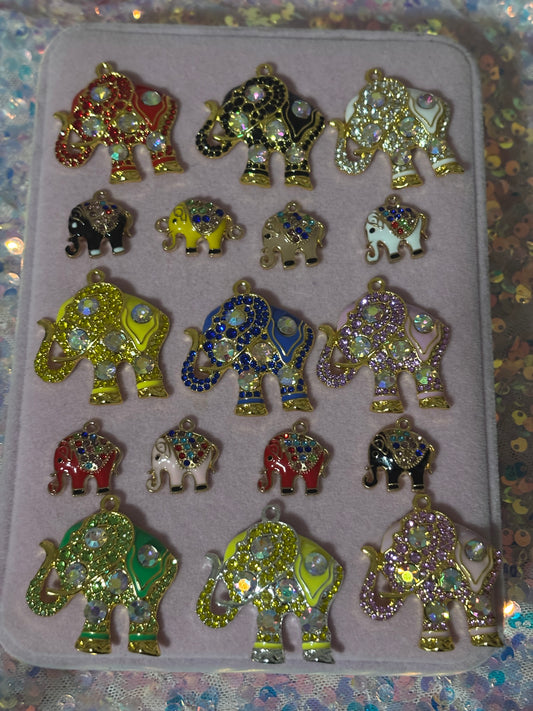 Color Elephant Charms(1pc.)