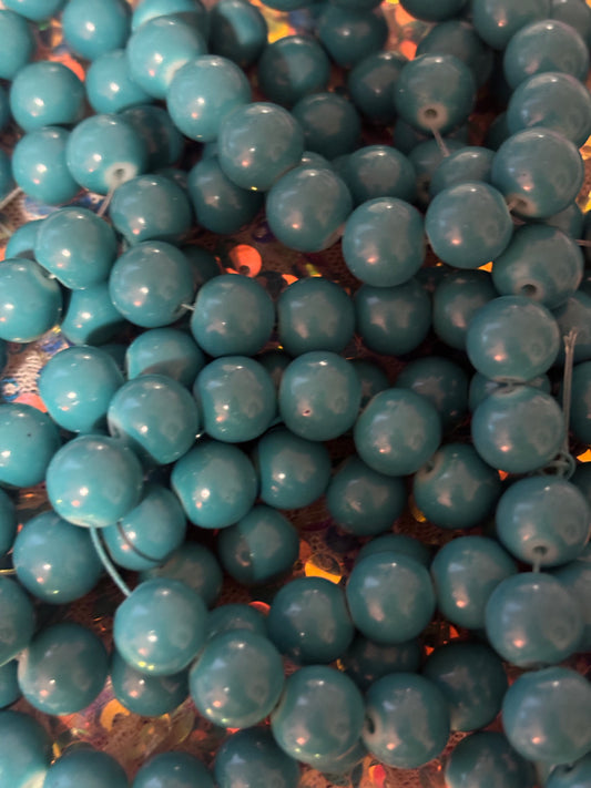 Dark “ Tiff Blue” Beads(40ct.)
