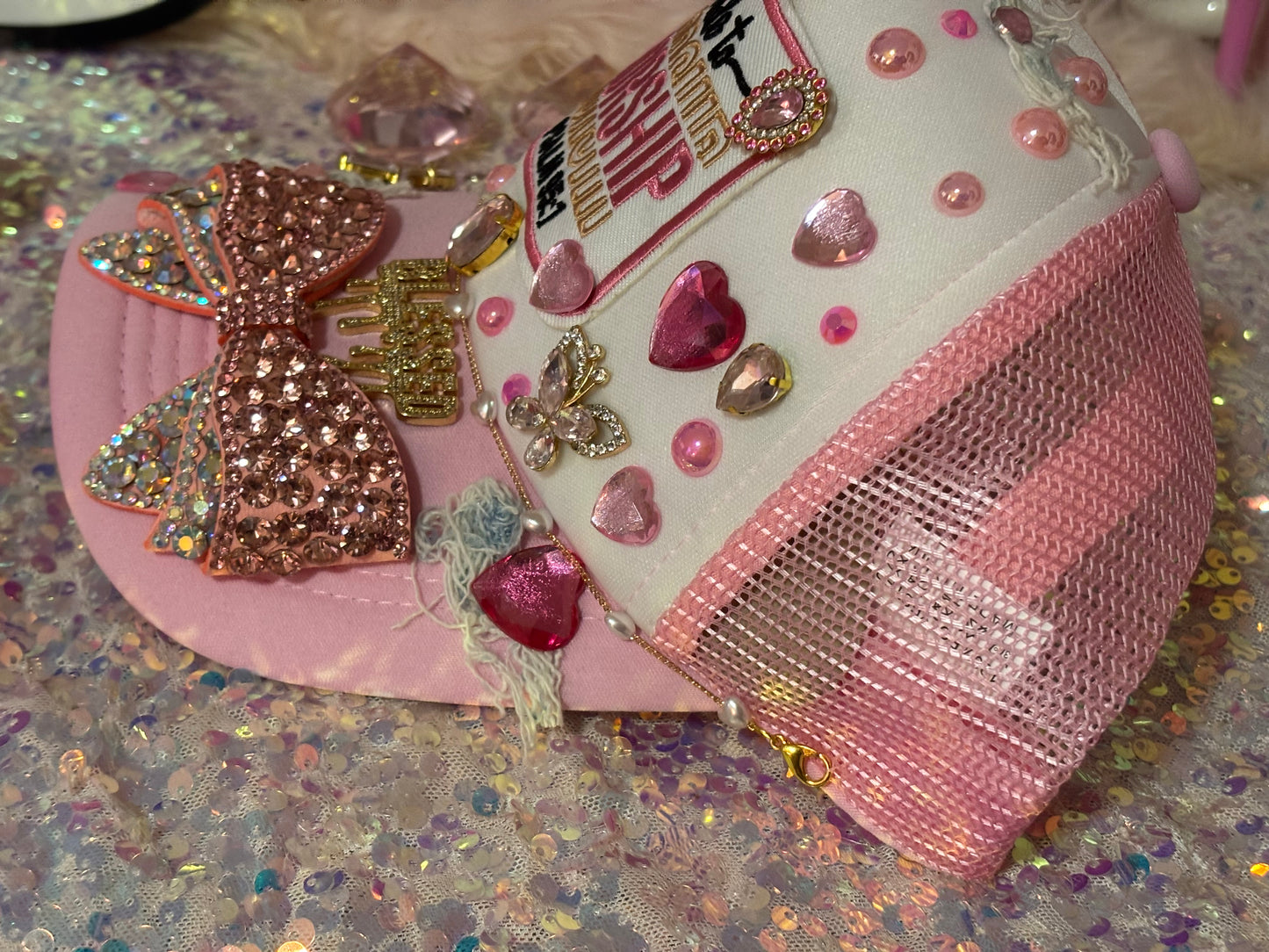 Pink “Made To Worship” “Lux” Cap(Ready To Ship)