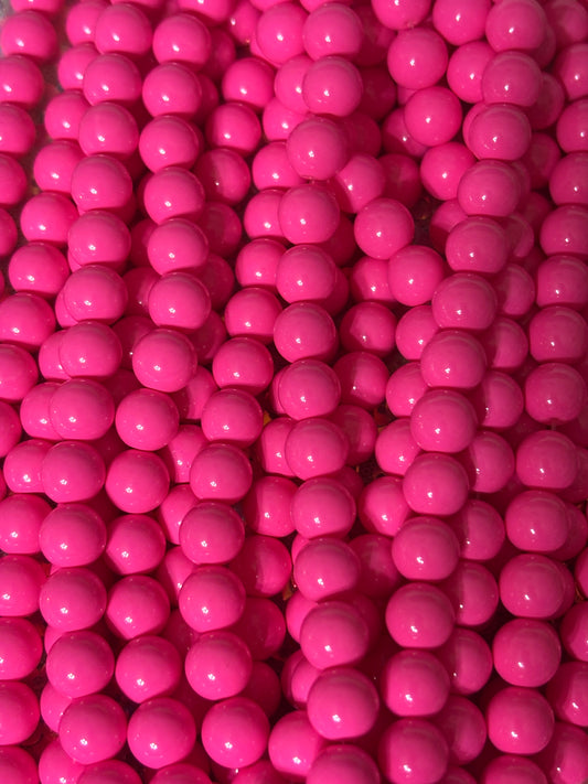 “Hot Pink” Beads(40ct.)