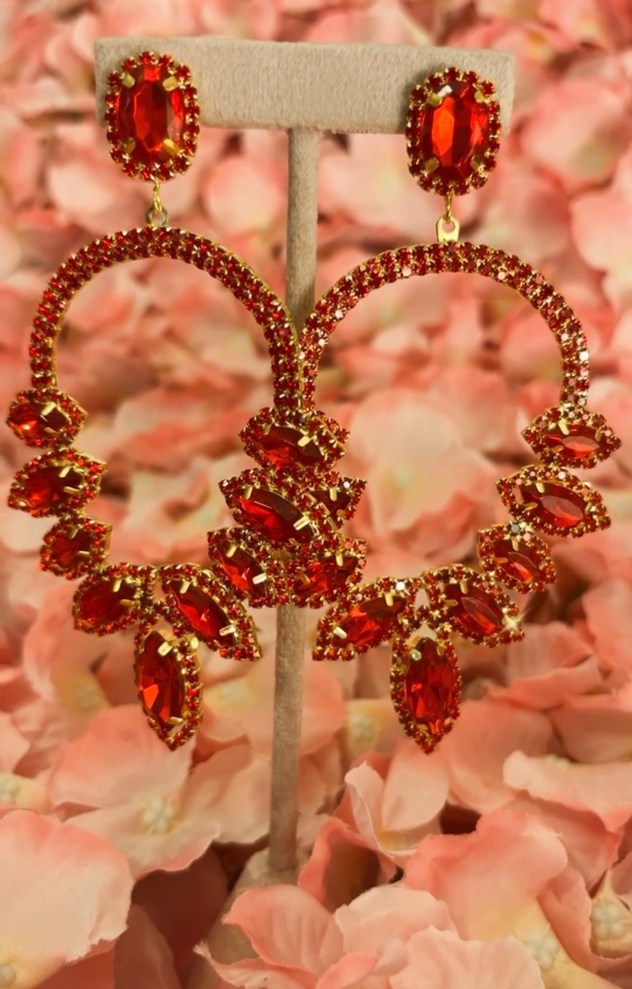 Red Luxurious Earrings