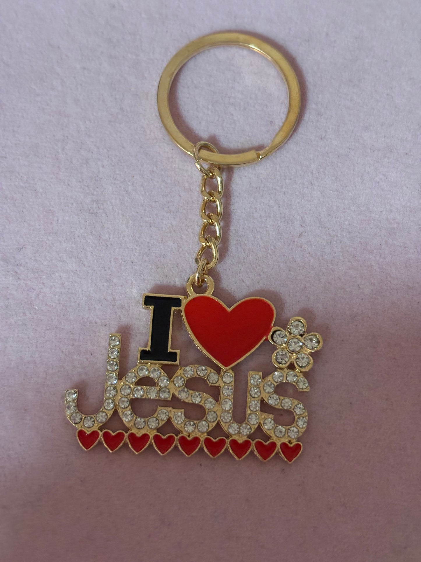“Bling” “I Love Jesus” Keychain