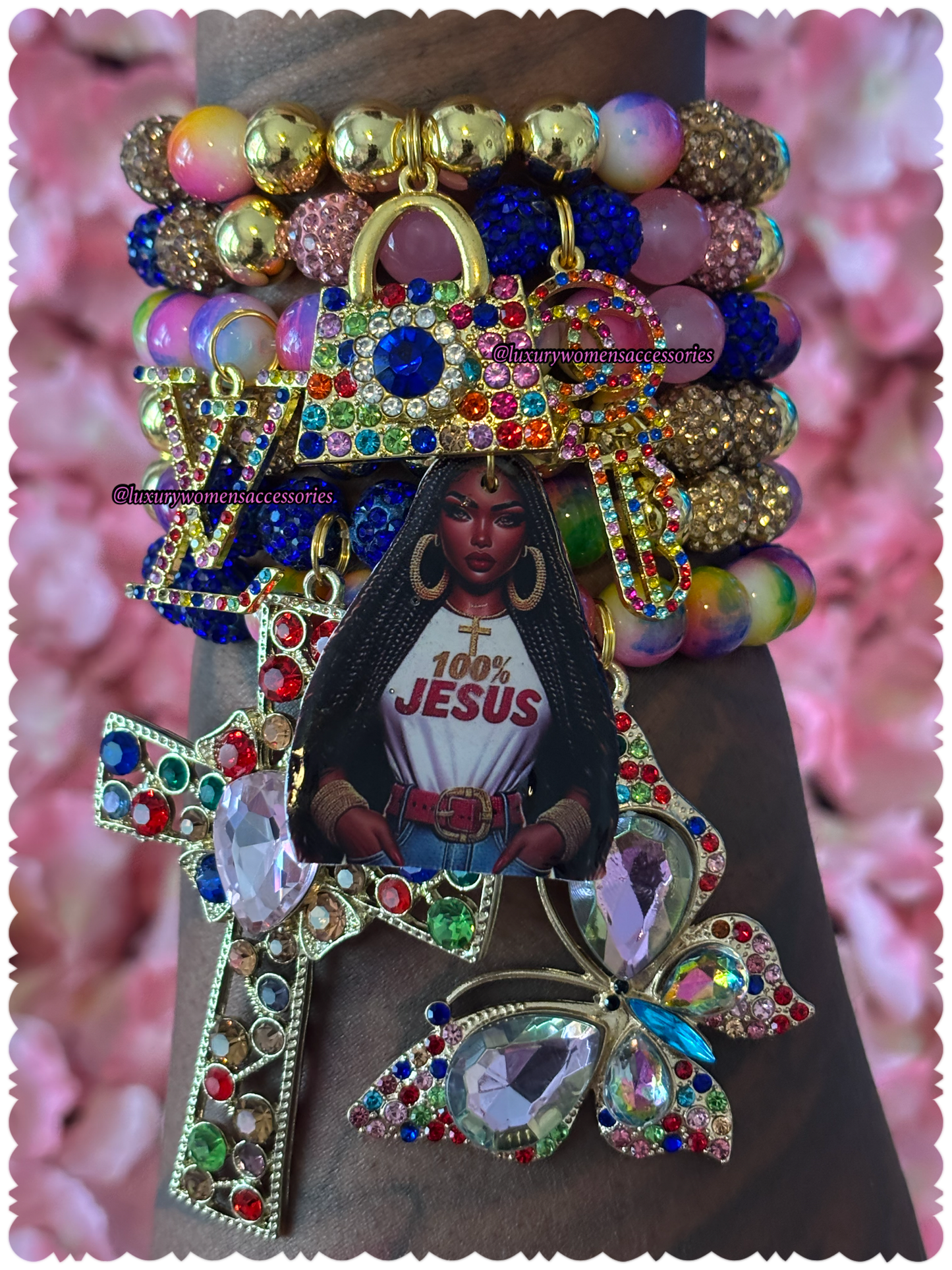 "Restocked" 100% Jesus Beaded Bracelet Set(set of 3)
