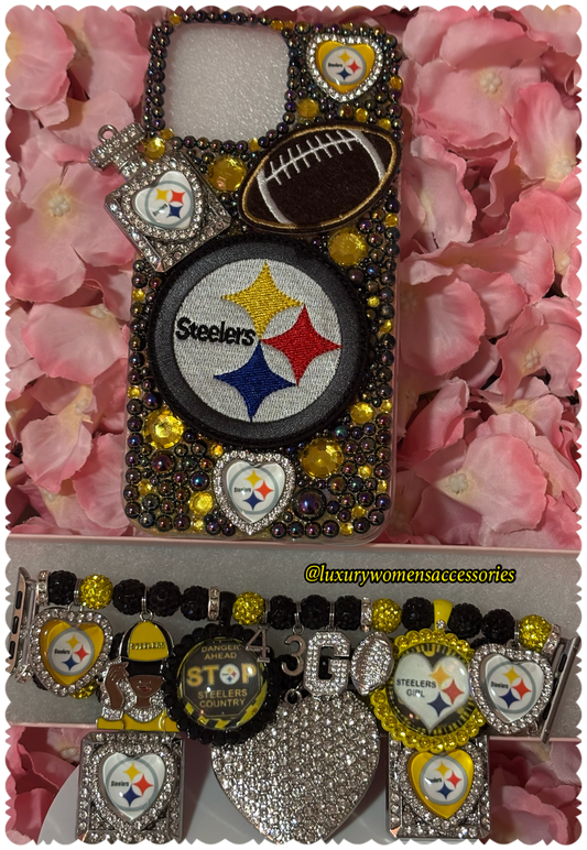 “Custom” Sports Phone Case/Watchband Set(Made To Order)