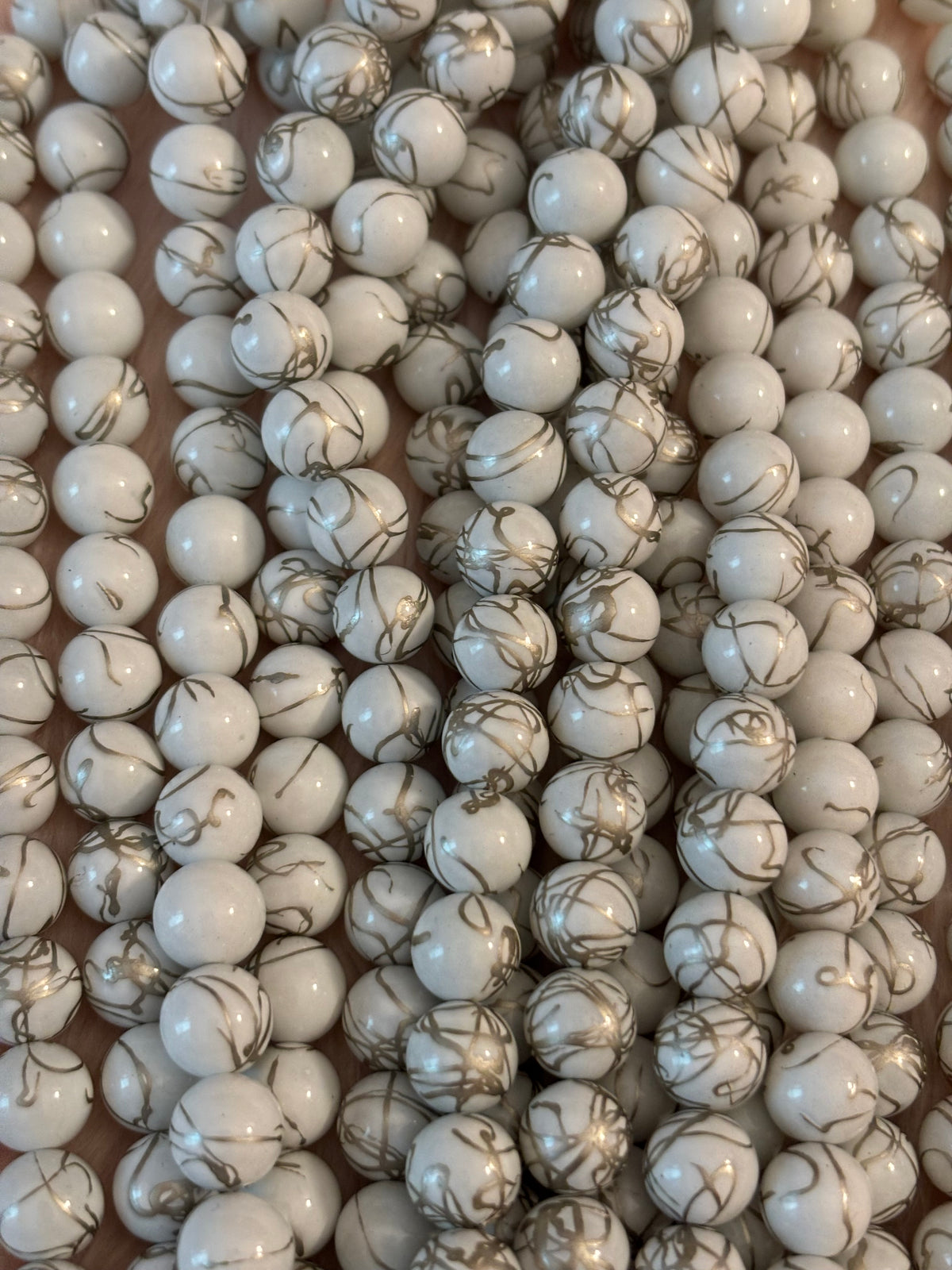 White/Gold Beads(40ct.)