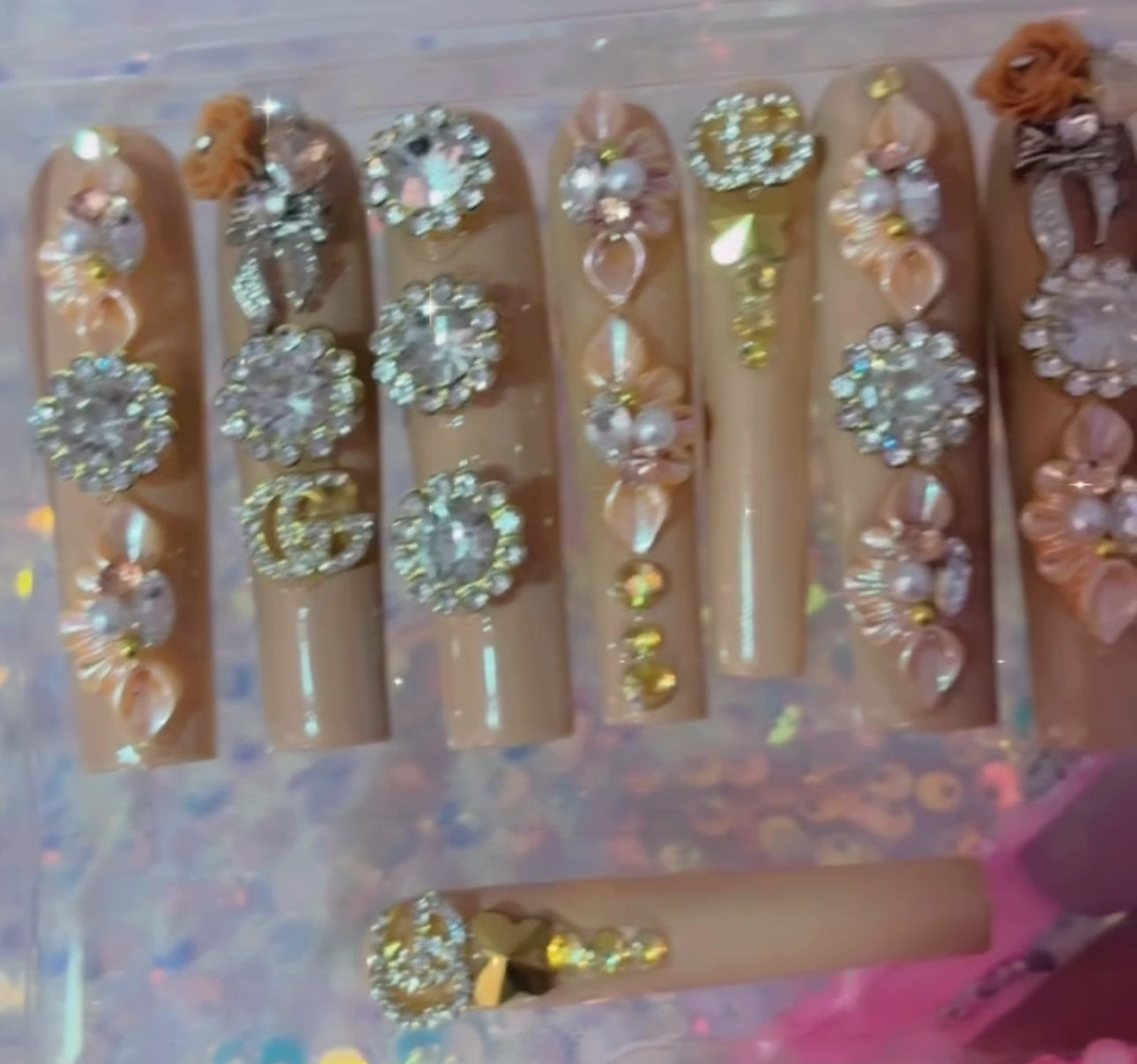 “Luxurious” Nude Press-On Nails(Ready To Ship)