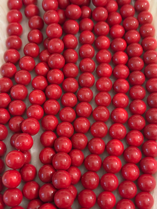 “Deep Red” Beads(40ct.)