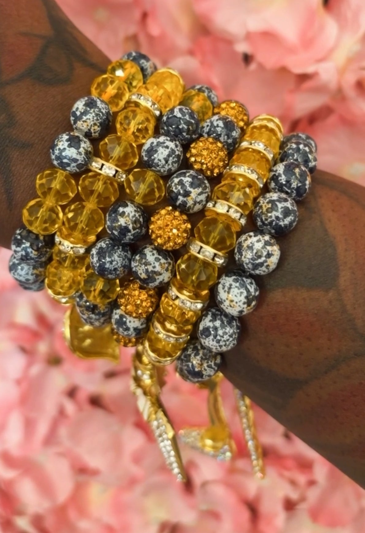 “I Am Enough” Luxurious Beaded Stack(set of 6)