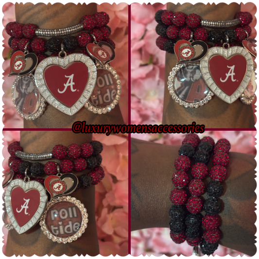 Alabama Beaded Bracelet Set(set of 3)