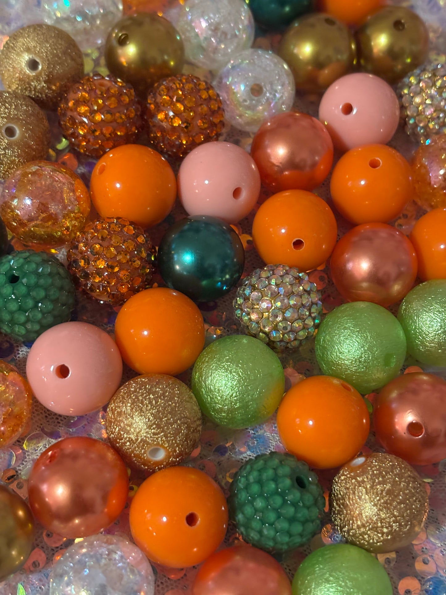 “Autumn” Rhinestone Bead Mix(set of 10)